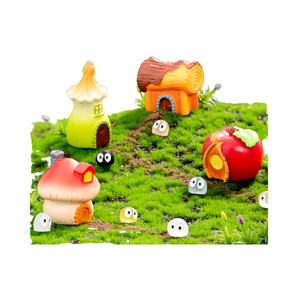 Décoration de la maison souvenirs touristiques cadeaux fée Miniature jardin maison Guangzhou résine artisanat champignon souche <span class=keywords><strong>matin</strong></span> gloire 3D forme - Product Image 1