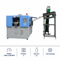 Machine de soufflage par étirage ECO2 PET 2 cavités 2L entièrement automatique servo 1800-2200BPH CE pour usine de bouteilles d'eau, de jus et d'huile