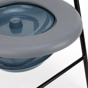 Chaise de toilette pliante pour personnes âgées, commode portable avec siège et seau, utilisation hospitalière, design pliable - Product Image 5