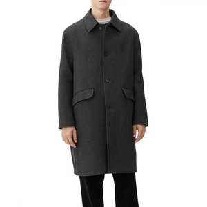 Cappotto Invernale da Uomo LEDUO su Ordinazione, Classico con Bottoni, Completamente Foderato, Tasche Funzionali, Vestibilità Dritta, Peacoat in Lana - Product Image 1