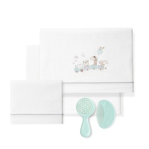 3 pezzi Jirafa modello lettino da letto con fodera in lino, trapunta per neonati traspirante e indossabile - Product Image 1