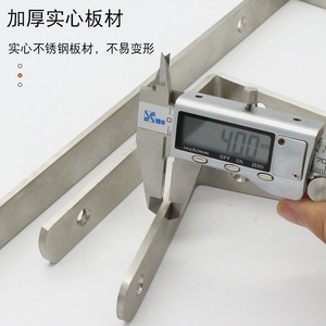 Support d'étagère en acier inoxydable Jin Aoding en forme de L, épaissi de 4 mm, connecteur à angle droit pour la fixation de meubles - Product Image 1