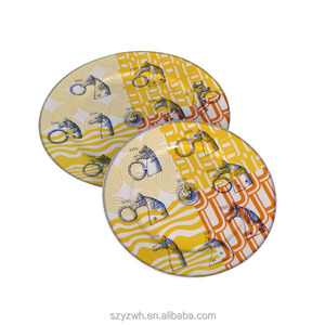 Creative Round Dinner <b>Plate</b> Home Banquet Multi-function <b>Decoration</b> Dim Sum Salad <b>Plate</b> Bone China Double <b>Plate</b> 10 Inch 8 Inch - Product Image 1