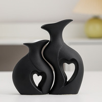 Ensemble de vases en céramique créatifs, blancs, simples et élégants, décoration de style européen, glaçure colorée, pour la maison, le salon, la table, nouvel article