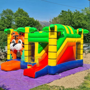 Çocuklar için slayt ve Blower zıplayan kale ile özel şişme oyun parkı şatosu <span class=keywords><strong>Tigger</strong></span> şişme sıçrama ev - Product Image 2