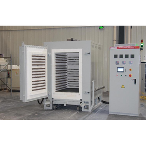 Tipo de carro eléctrico Doble puerta Coche Parte inferior Bogie Hearth Equipo de calefacción de laboratorio Horno de templado - Product Image 1