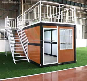 Skyline sang trọng 20ft Modular prefab container khách sạn biệt thự Dễ dàng lắp ráp cửa hàng làm bánh sandwich Thiết kế bảng điều khiển từ Trung Quốc - Product Image 5