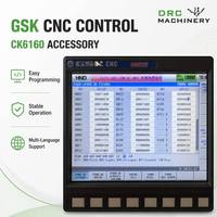 Torno CNC GSK Control System CK6160 con 4 Portaherramientas para Torneado de Alta Velocidad y Precisión, Trabajo Mediano, Bancada Plana Horizontal