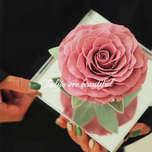 Vendita calda regalo acrilico scatola stabilizzata rosa lunga durata conservato secchi per sempre Rose eterne in cupola - Product Image 5