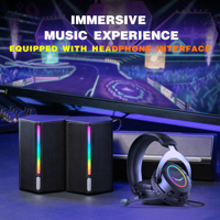 Altavoces Inalámbricos de Escritorio Fifine Ampligame A22 de 2.1 Canales, Modos Duales, Altavoz Portátil para Cine en Casa, HIFI, RGB, Altavoz para Juegos de PC