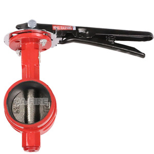 Valvola a Farfalla Tipo Turbina Scanalata Ca Fire 16Bar DN50-DN300 in Ghisa/Ghisa Sferoidale Essenziale per Protezione Antincendio - Product Image 1