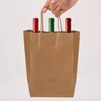 Sac à emporter en papier écologique marron personnalisé avec poignée torsadée pour l'emballage de plats à emporter, idéal pour les cafés, les festivals et les artisanat