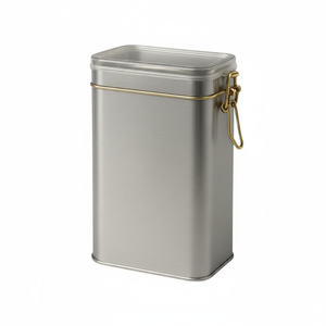 Boîte en fer blanc Kontensan L492 1,5 L pour thé/café/boissons chaudes 75 x 100 x 189 mm avec fermoir en fil métallique et couvercle transparent – Turquie - Product Image 2