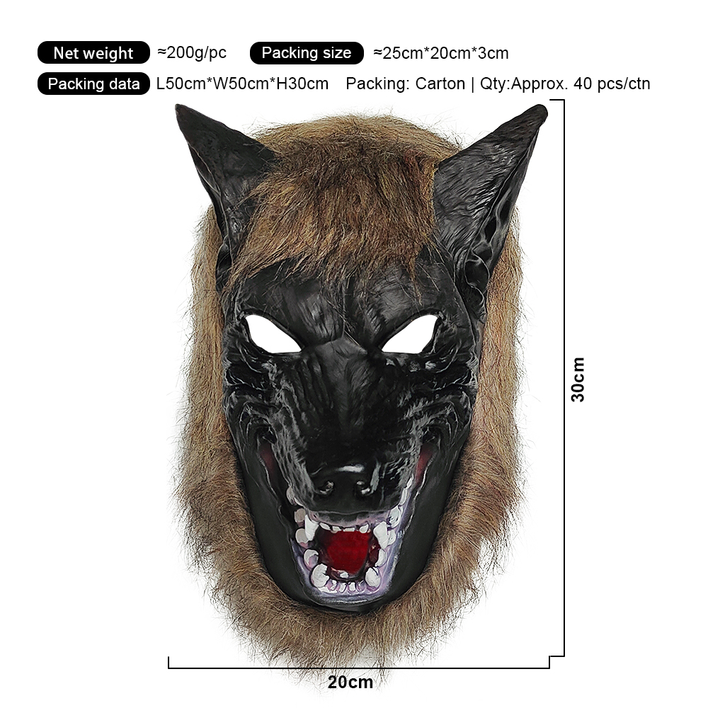 Maschera del lupo nero