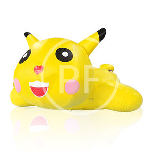 Agua inflable arrastrando oso Pikachu <span class=keywords><strong>II</strong></span> Oso de fresa Ultraman pez volador Banana barco lancha arrastrando pequeño pato amarillo - Product Image 4