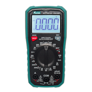 Multimètre numérique Fuzrr FR133E Series 4000 comptes 4 chiffres 10A 600V Ohm True RMS à sélection automatique ABS avec batterie 1.5V/19V - Product Image 2