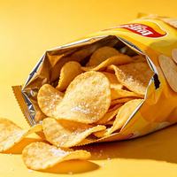 Sachet d'emballage alimentaire Bosheng personnalisé imprimé, scellé au centre, sous vide, résistant à l'humidité, en PE laminé, pour snacks, biscuits et gâteaux