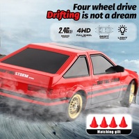 Voiture RC 4x4 à l'échelle 1:16 2,4 GHz avec lumières LED, voiture RC haute vitesse, voiture de drift, modèle de jouet télécommandé électronique