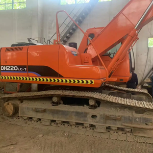 Doosan เครื่องขุด DH220LC-7มือสองตลับลูกปืนประสิทธิภาพเสถียรภาพสูง22ตันน้ำหนักในการดำเนินงานต่างประเทศ - Product Image 1