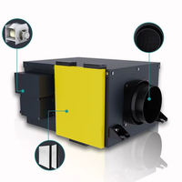 Systèmes HVAC commerciaux, ventilateur Modbus ERV, unité de récupération d'énergie avec diffuseur d'air pour la ventilation des bâtiments BMS