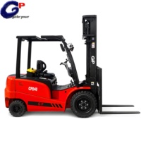 Chariot élévateur électrique CPD40 4 tonnes Curtis, mât bi-étages 4m, 80V 550Ah, fourches 1220mm, éclairage LED