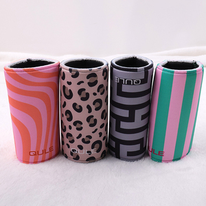 ปลอกหุ้มแก้วน้ำแบบแม่เหล็กสี่จุด ทำจากนีโอพรีน สำหรับเก็บความเย็น พร้อมโลโก้ OEM ตามสั่ง - Product Image 5