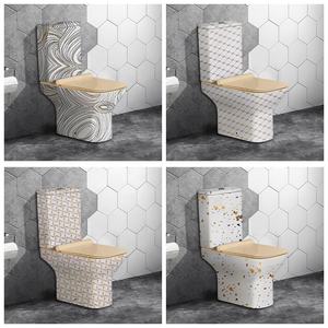 Inodoro de Cerámica para Baño, de Forma Cuadrada, con Descarga por Arrastre, de Lujo, Fabricante de Inodoros - Product Image 5