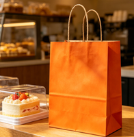 Plasticvrije Morandi Shade Kraft papieren draagtas bulk op maat gemaakte logo eco cadeauverpakking