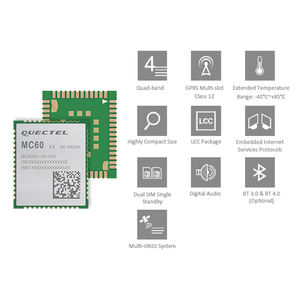 <span class=keywords><strong>Quectel</strong></span> <span class=keywords><strong>MC60</strong></span> Ultra-pequeño lLCC Quad-band GSM/GPRS/GNSS para - Product Image 5