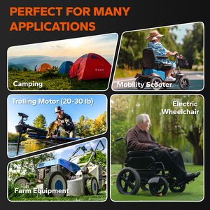 ב-רמת חיים 4 תאים יישום רחב ip65 מים 12v 45ah 576w lifepo4 למנוע טרולים 20-30 ליברות - Product Image 6