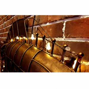 Décor mural rétro européen et américain, en fer, Style <span class=keywords><strong>Punk</strong></span>, décoration murale en métal, artisanat métallique, pêche suspendue - Product Image 3