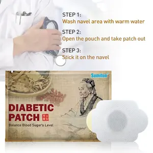 Sumifun Patch pour diabétiques stabilise l'équilibre du taux de glycémie Teneur en glucose Herbes naturelles Plâtre pour diabétiques