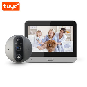 Meilleures ventes - Sonnette de <span class=keywords><strong>porte</strong></span> intelligente avec vision nocturne personnalisée, caméra WIFI, sonnette vidéo Tuya, PST-DB06T - Product Image 1