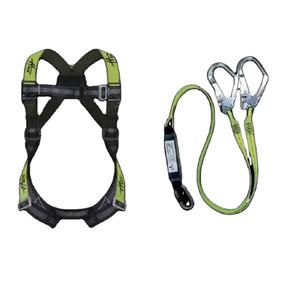 Ceinture de sécurité intégrale en polyester haute résistance JODAH, ligne de vie à rétraction automatique, connexion double corde, alliage d'acier, connexion rapide - Product Image 1