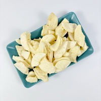 Premium Suiker Vrije Knapperige Fruitchips Pure Natuurlijke Hondensnoepjes Veganistische Vriesgedroogde Sneeuwpeer Schijfjes voor Puppy's & Kittens