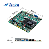 Mainboard Intel dengan N100 N97 N95 Dual Lan DDR4 Tanpa Kipas 12V HD2.0 Dilengkapi CPU