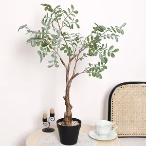 Fabrika para ağacı ofis dekorasyon bonsai bitki ağacı yapay saksı palmiye bitki