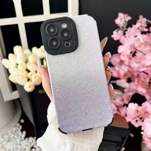 Nouvelle coque de téléphone en cuir pailleté pour iPhone 16 Pro Max, antichoc pour iPhone 15/14/13, coque souple antidérapante pour iPhone 11/12 - Product Image 4