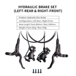 Juego de Frenos de Disco Hidráulicos PUSAI de Aleación de Aluminio con Doble Pistón para <span class=keywords><strong>Bicicleta</strong></span> de Montaña, con Pastillas de Resina, Venta al Por Mayor B2B - Product Image 4