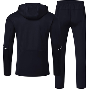 Nueva llegada de alta calidad conjuntos de prendas de vestir exteriores de punto hombres chándales para ropa deportiva de invierno cremallera sudaderas con capucha hombre chándal - Product Image 2