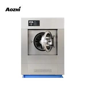 Otel endüstriyel çamaşır makinesi ve kurutucular için 25kg yüksek süspansiyon ticari çamaşır makinesi çamaşır çıkarıcı