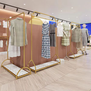 कपड़ों की शॉपिंग मॉल स्टोर खड़े धातु अलमारिका परिधान प्रदर्शन रैक - Product Image 2