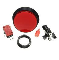 Bouton poussoir de commande de jeu d'arcade de 60 mm avec LED IP67 16A 12V 2 broches 5 couleurs