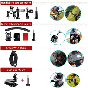 Youtube universale meglio consigliato a buon mercato 4K sport <span class=keywords><strong>Action</strong></span> <span class=keywords><strong>Camera</strong></span> accessori sit per Go Pro Dji titolare - Product Image 2