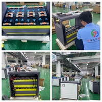 Caja de Batería Huanchu HC-V8 51.2V LiFePO4 32KWh 16s MB56 628Ah JK 300A BMS Kit de Almacenamiento de Energía Solar con Pantalla LCD CANBUS/RS485