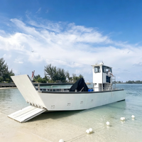 Barge de débarquement en aluminium de 15 m (50 pieds) avec excavatrice pour le transport de marchandises et la pêche