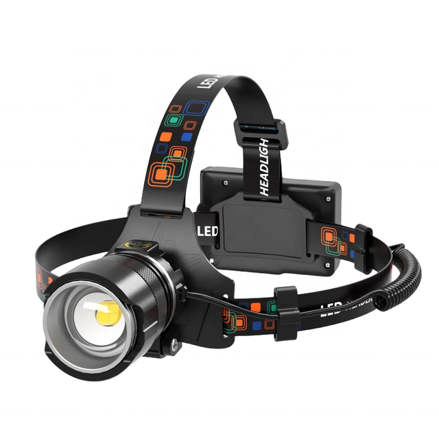 Wason New Sturdy Aluminum IPX5 Waterproof Type-C Rechargeable 500 Lumen Led Zoom Headlamp 10W 500 Meters Long Distance Head Lamp