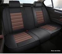Housse de siège de voiture en cuir PU respirant Coussin de protection du siège complet Accessoires d'intérieur automobile