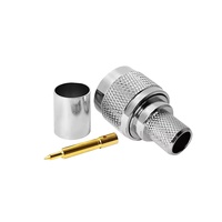 Composants durables pour micro-ondes, transmission haute fréquence, connecteur mâle N à sertir, câble RG8 400, application RF pour câble mâle 400