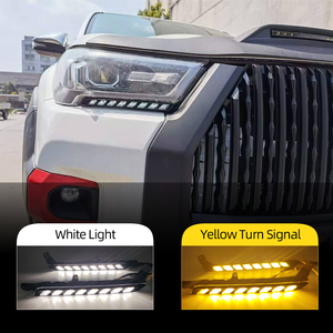 ไฟเดย์ไลท์ LED DRL สำหรับรถยนต์ โตโยต้า ไฮลักซ์ รีโว่ ร็อคโค่ ปี 2020 2021 2022 2023 2024 พร้อมไฟเลี้ยวสีเหลือง - Product Image 6